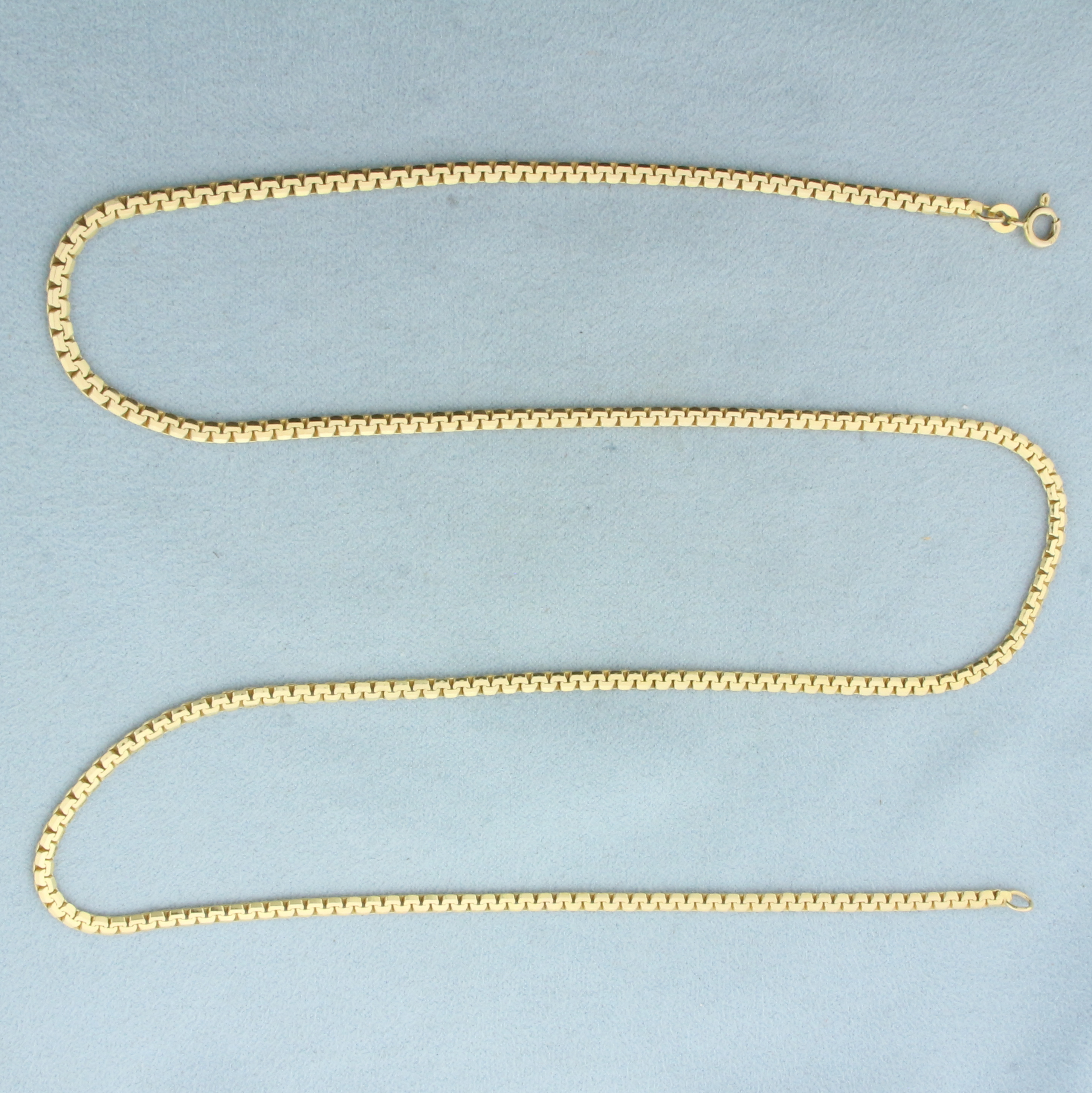 24 Inch Boston Link Chain Necklace in 14k Yellow Gold