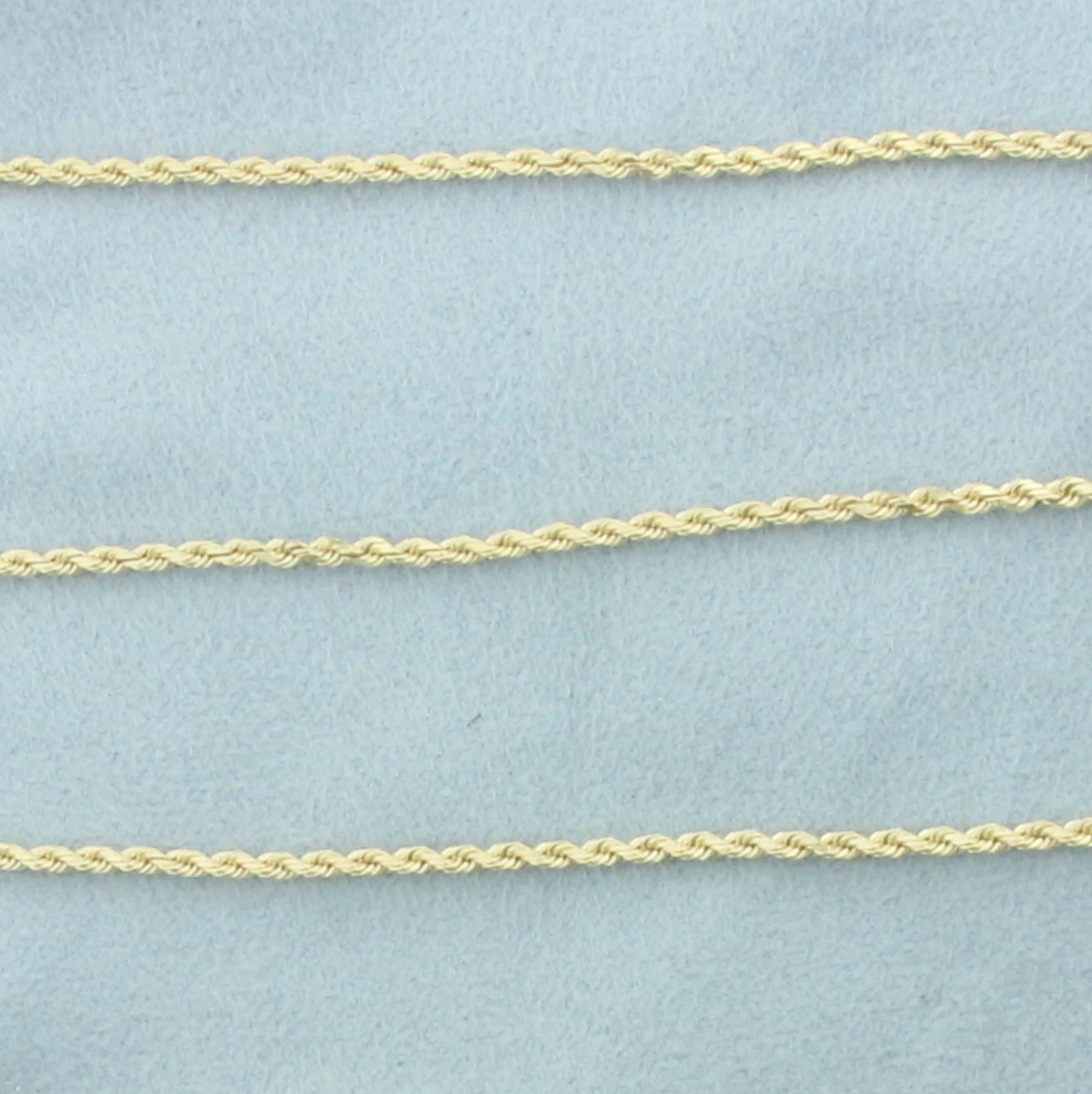 30 Inch Rope Link Chain Necklace in 14k Yellow Gold | Property Room