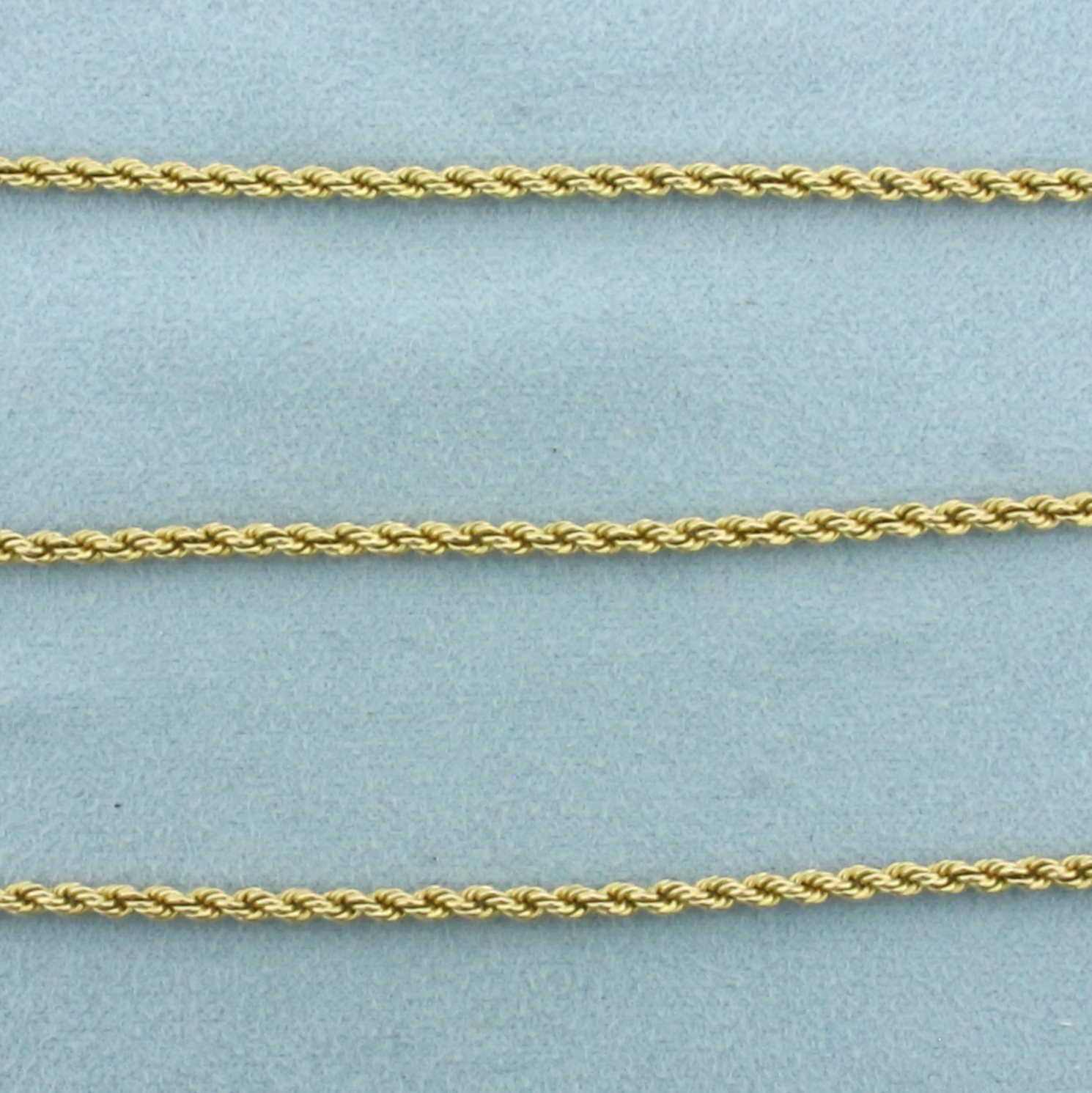 48 Inch Rope Link Chain Necklace 14k Yellow Gold | Property Room