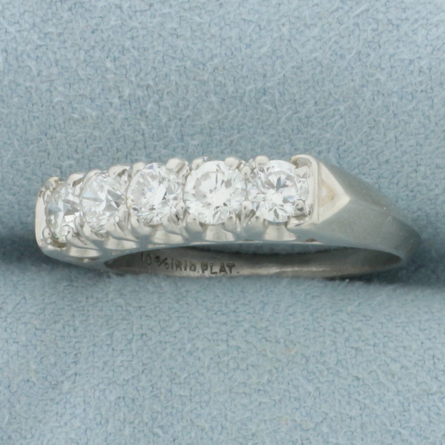5 Stone Anniversary or Wedding Band Ring in Platinum Property Room