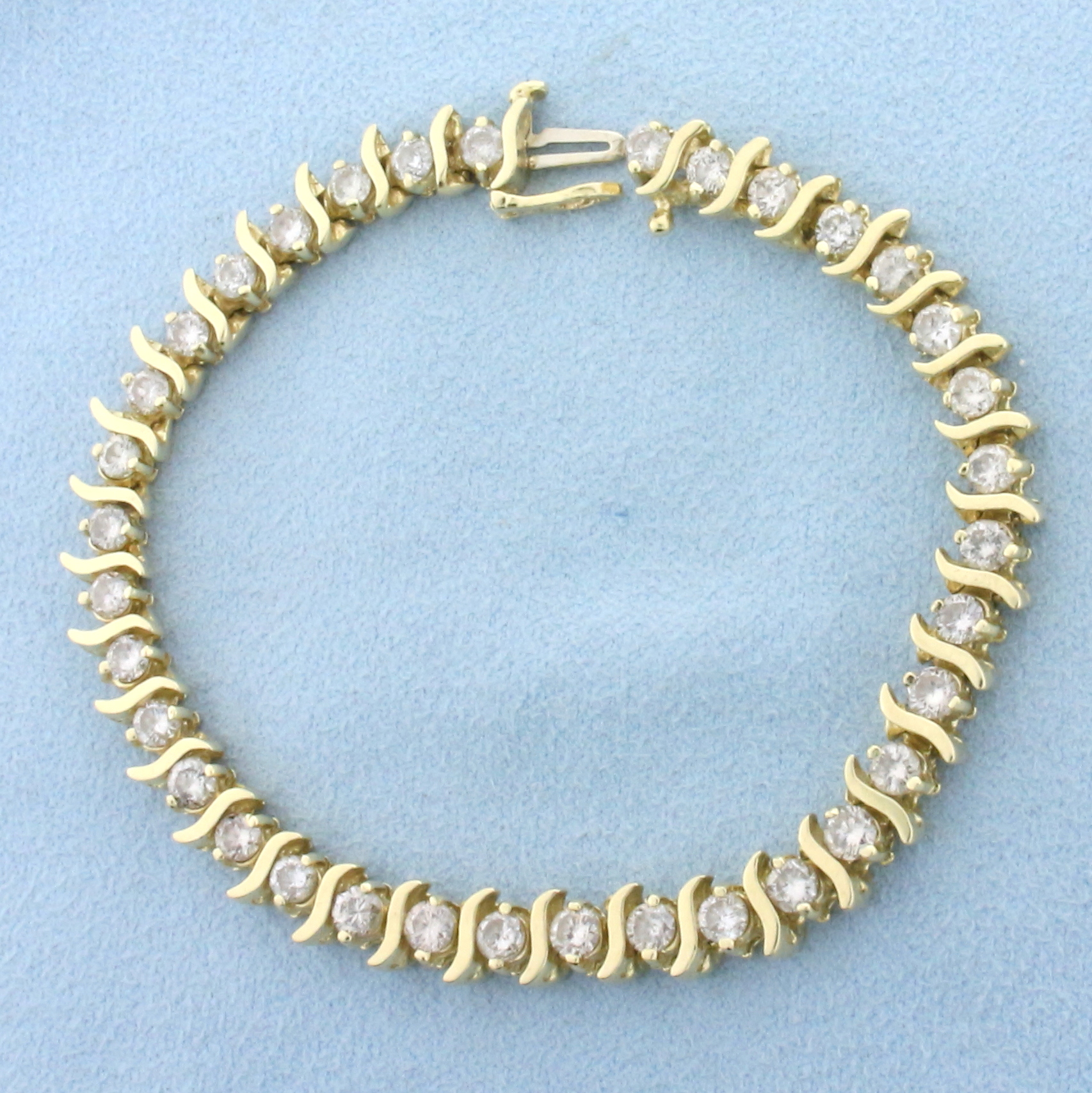 5ct Diamond Tennis Bracelet in 14k Yellow Gold