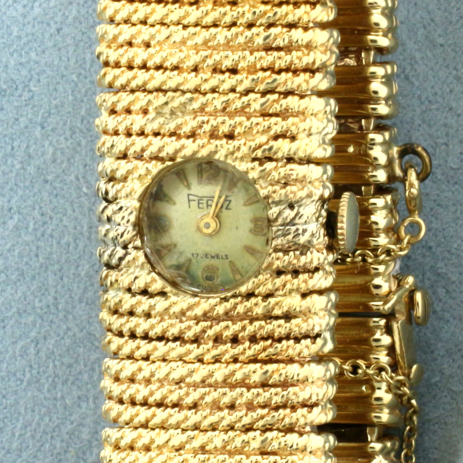 Antique Feruz Gold Watch in 14k Yellow Gold | Property Room