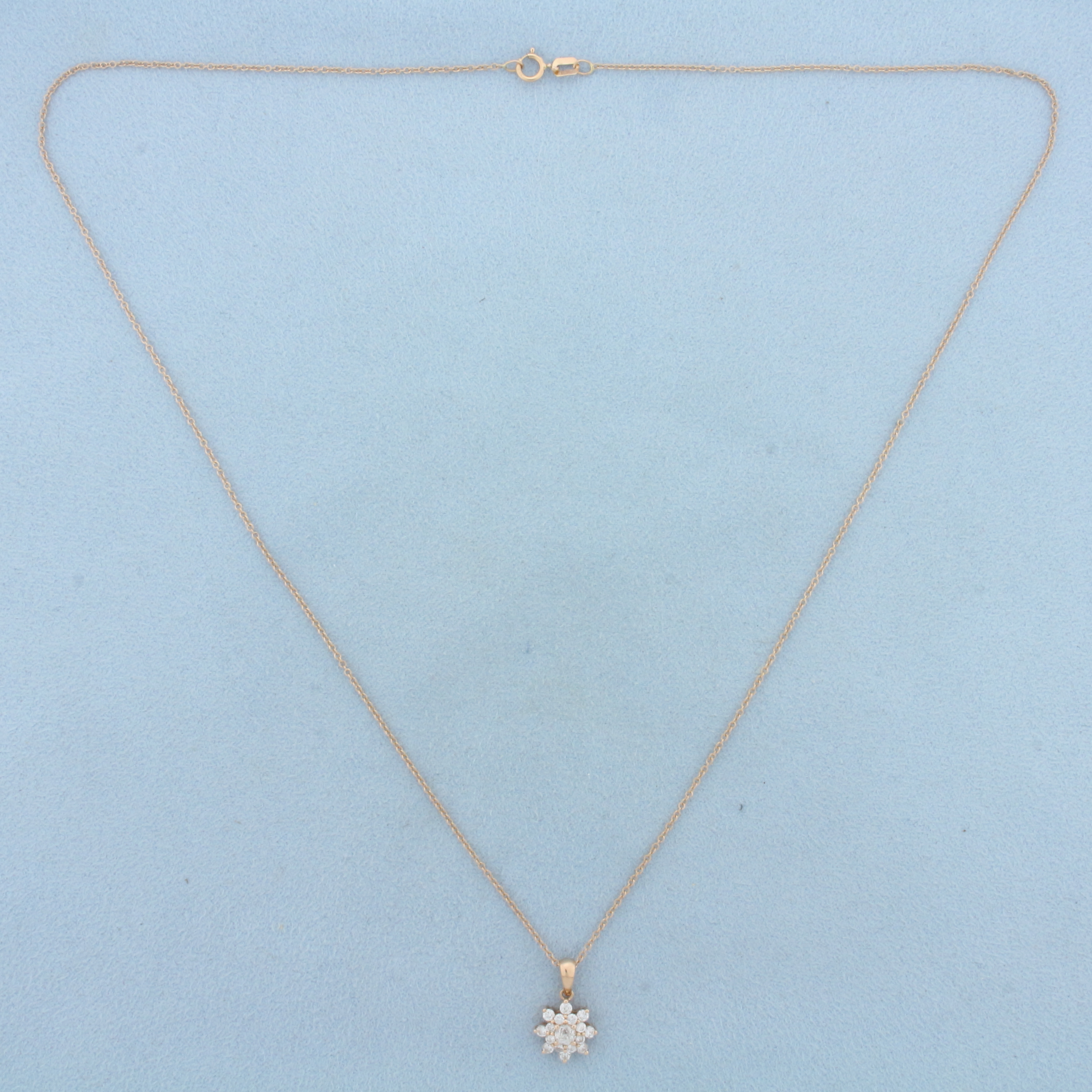 Crown of Light Crown Sun Necklace in 14k Rose Gold