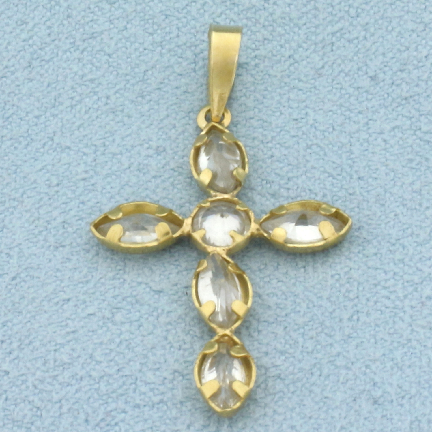 Chrysalini CZ Cross Pendant-EN3149