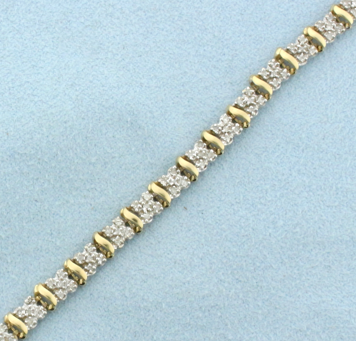 Diamond Tennis Bracelet in 10k Yellow Gold Property Room