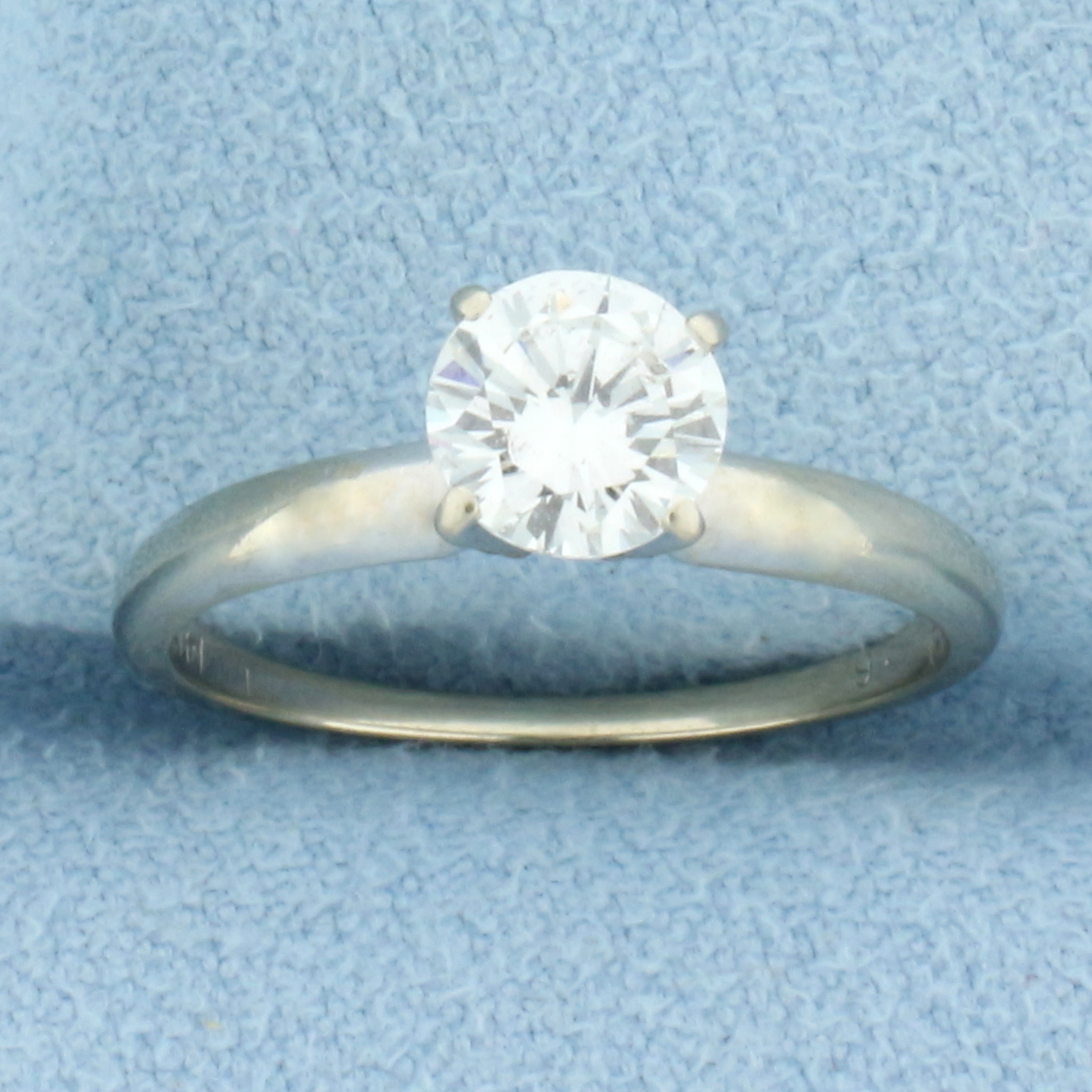 EGL Certified Solitaire Diamond Engagement Ring in 14K White Gold