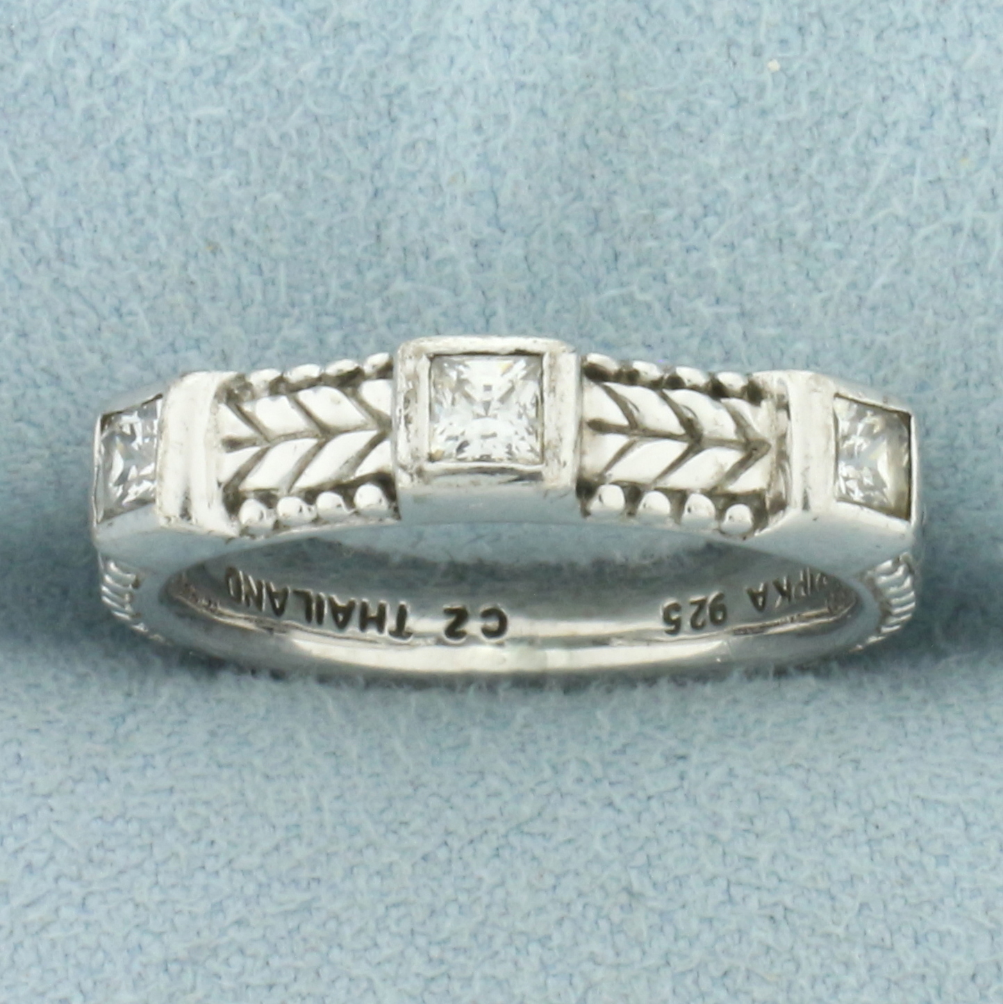 Judith Ripka 3-Stone CZ Stacking Ring | Property Room