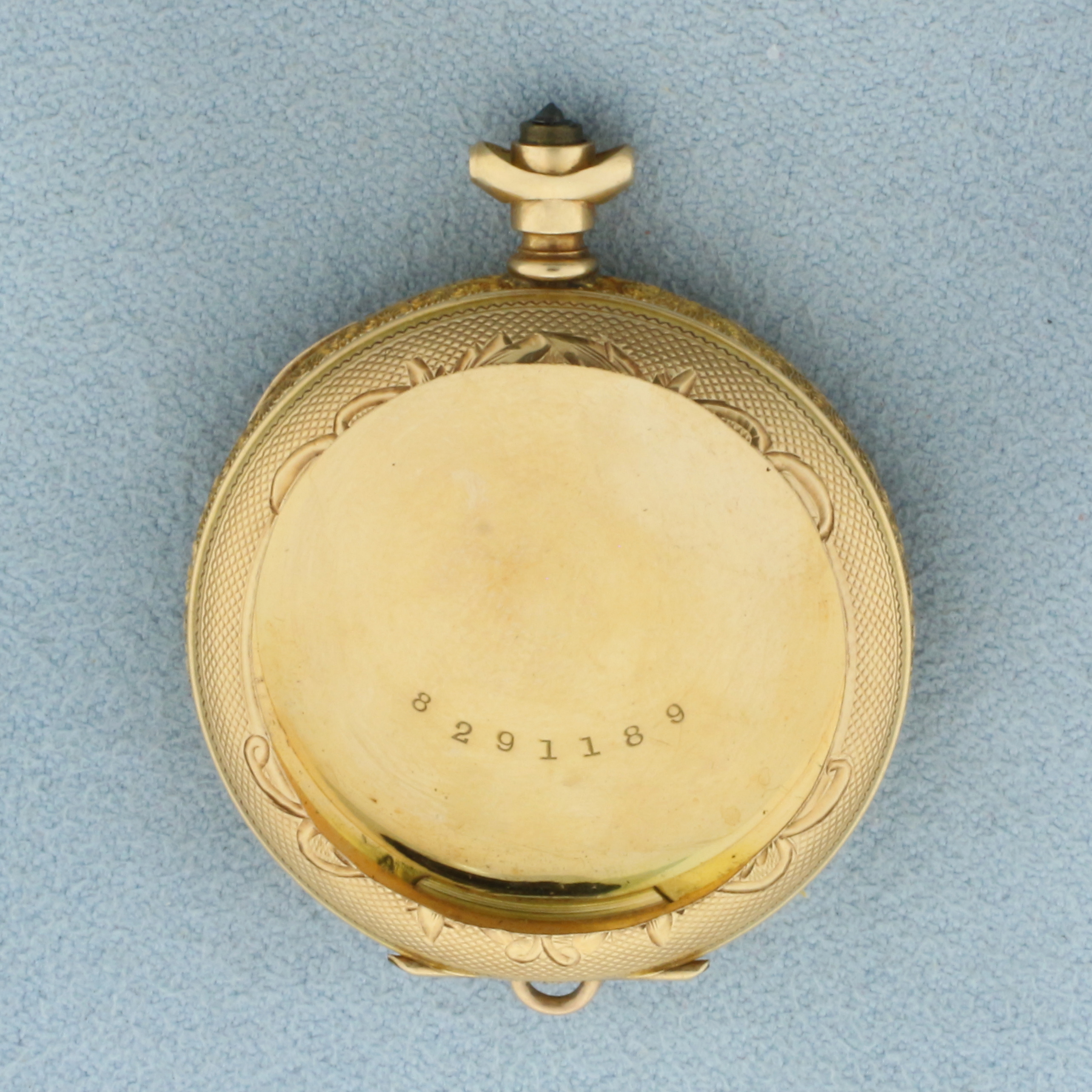 Pocket Watch Locket Case in 14k Yellow Gold