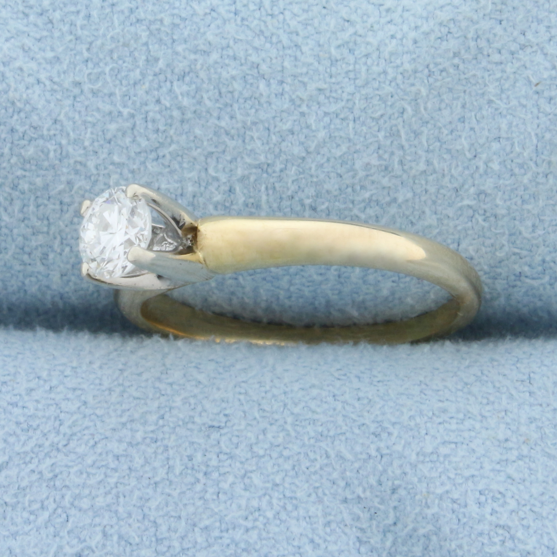 Solitaire Diamond Engagement Ring in 14K Yellow Gold | Property Room