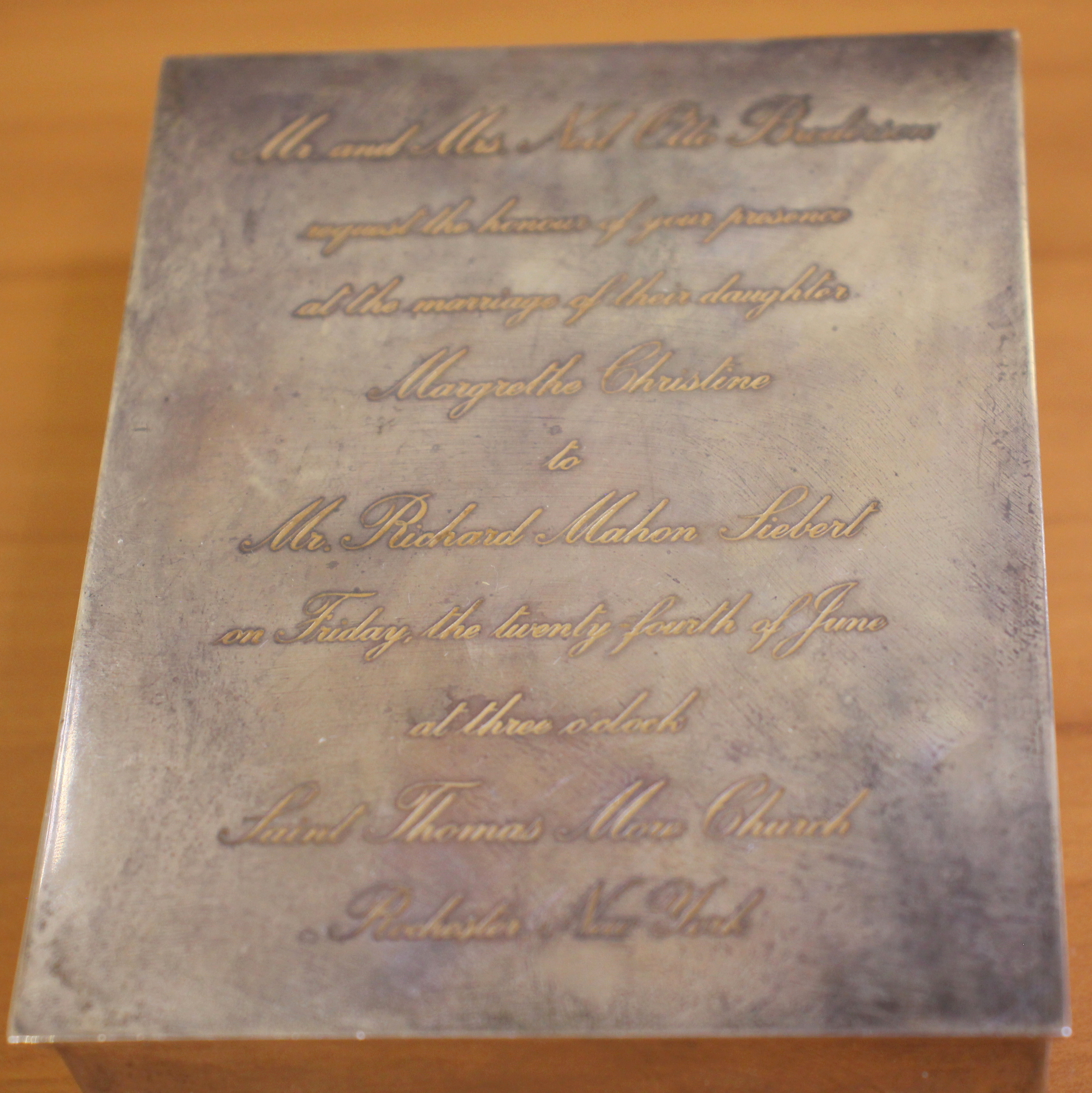 Tiffany and Co. Cedar Lined Keepsake Box in .925 Sterling Silver