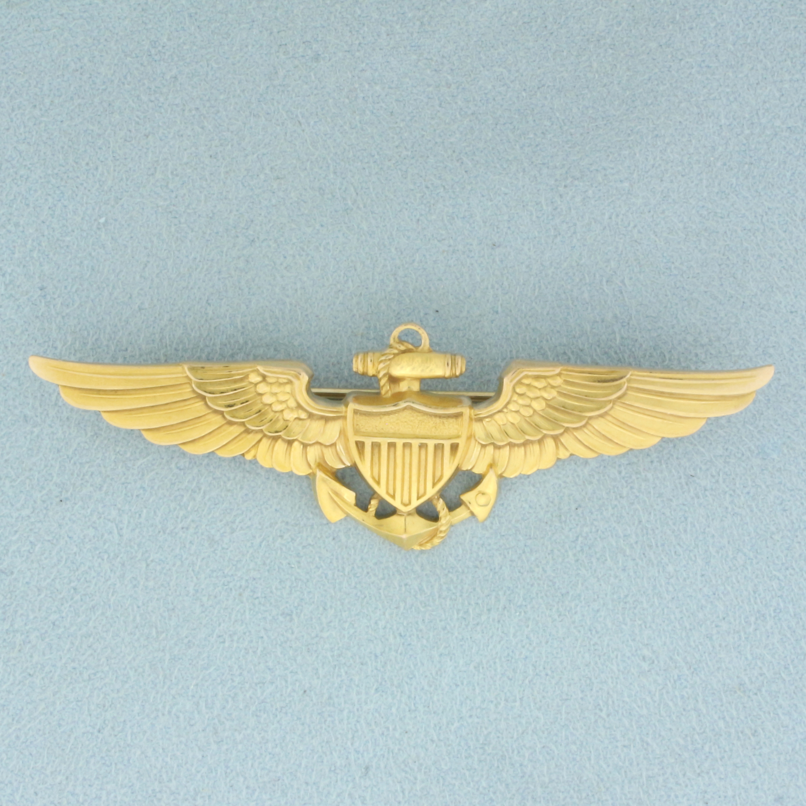 US Marine Corp or Naval Aviator Wings Pin in 10k Yellow Gold | Property ...