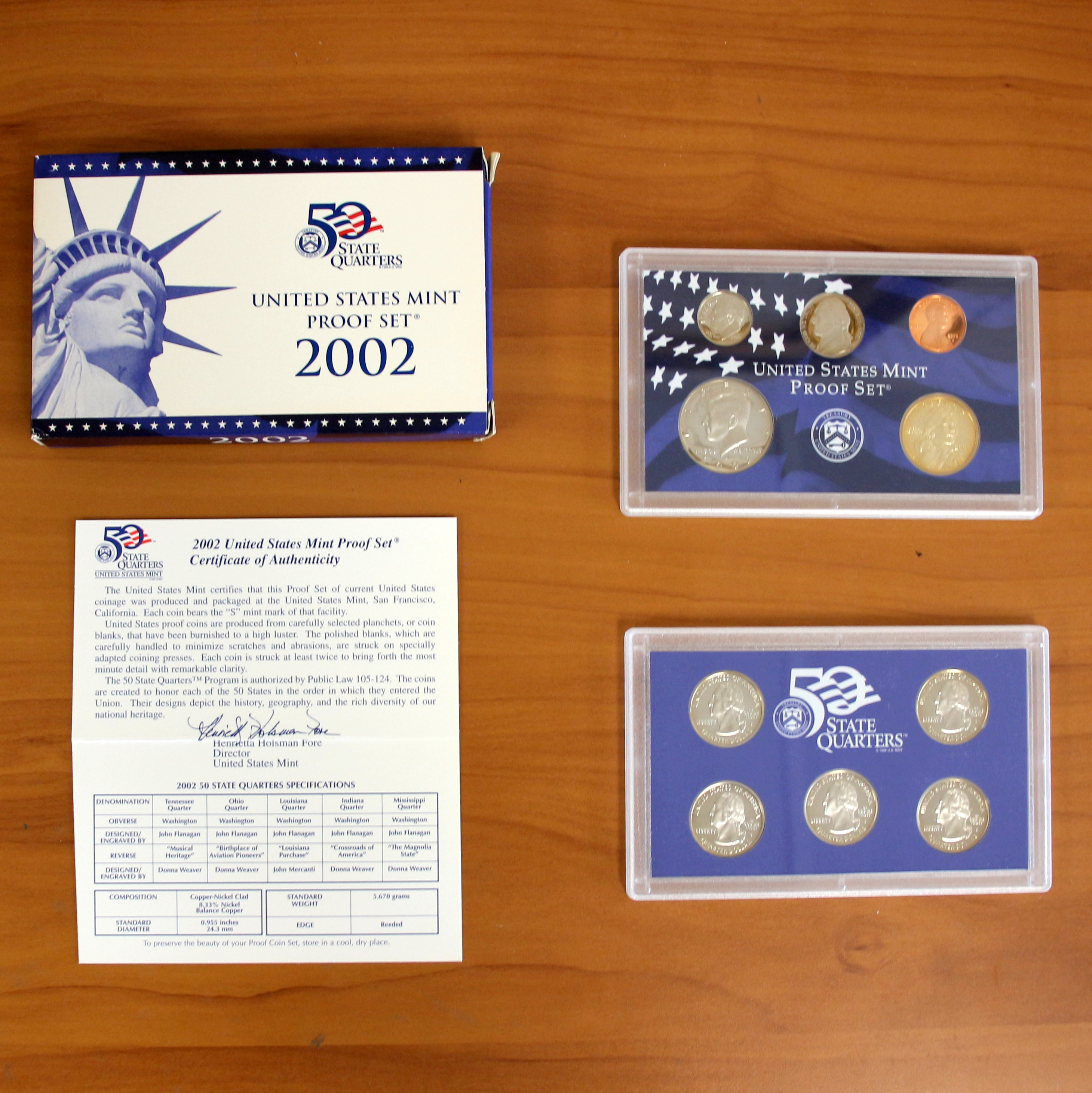 U.S. Mint Proof Coin Set OGP COA