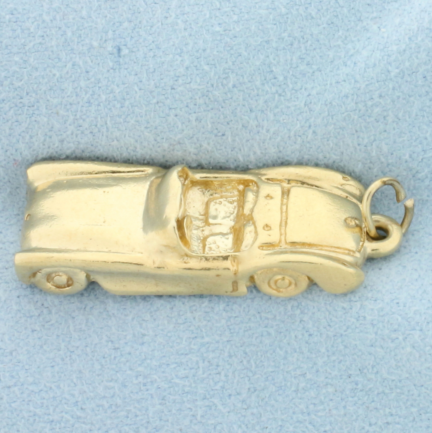 Vintage Convertible Car Pendant or Charm in 14k Yellow Gold