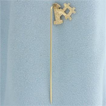 #1 Stick Pin 14k Yellow Gold