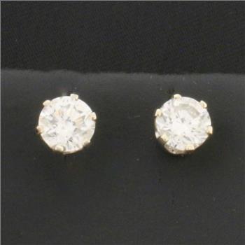 1.25ct TW Diamond Stud Earrings in 14K White Gold
