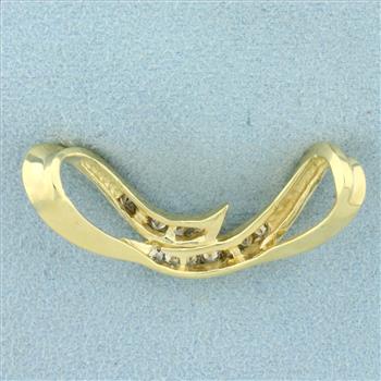 1/2ct TW Diamond Slide or Pendant in 14K Yellow Gold
