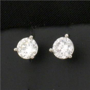 1.2ct TW Diamond Stud Earrings in Platinum