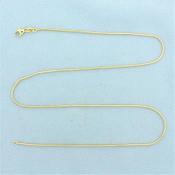 18 Inch Snake Link Chain Necklace in 18k Yellow Gold
