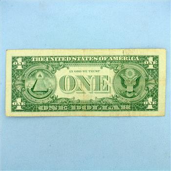 1935 or 1957 $1 Blue Seal Silver Certificate Federal Reserve Note Bill