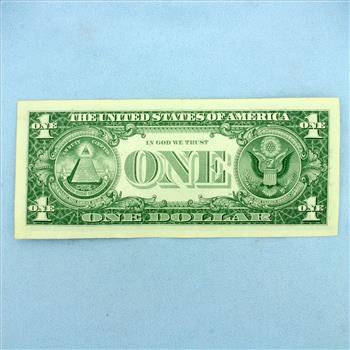 1957 $1 Blue Seal Silver Certificate Federal Reserve Note Bill Crisp Uncirculated