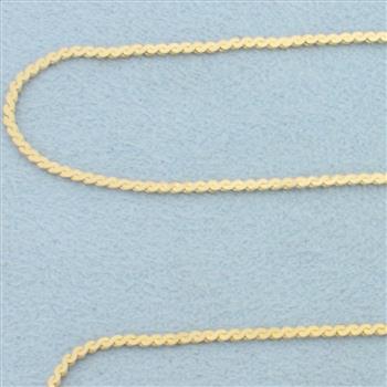 24 Inch S Link Chain Necklace in 14k Yellow Gold