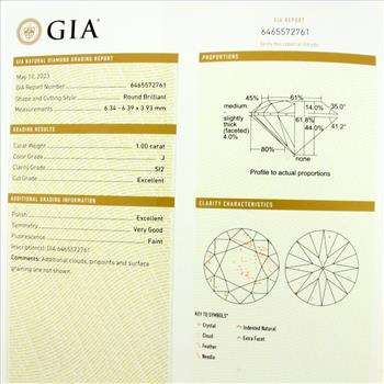 2ct GIA Certified Diamond Stud Earrings in Platinum Settings