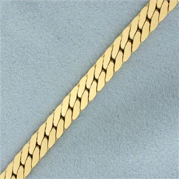 30 Inch Heavy C Link Chain Necklace in 14K Yellow Gold