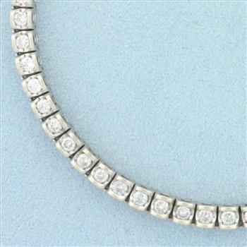 3ct Diamond Tennis Bracelet in 14k White Gold