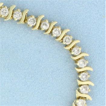 5ct Diamond Tennis Bracelet in 14k Yellow Gold