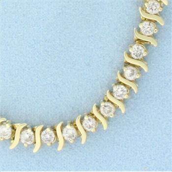 5ct Diamond Tennis Bracelet in 14k Yellow Gold