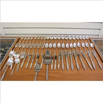 62 Piece Wallace Spanish Lace Sterling Silver Flatware Set