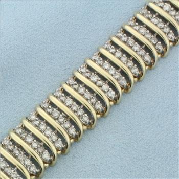 8ct Diamond Bracelet in 10k Yellow Gold