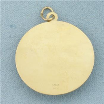 Always 21 Charm or Pendant in 14k Yellow Gold