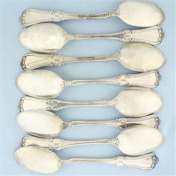 Antique Gorham Sterling Silver Spoons Set of 8