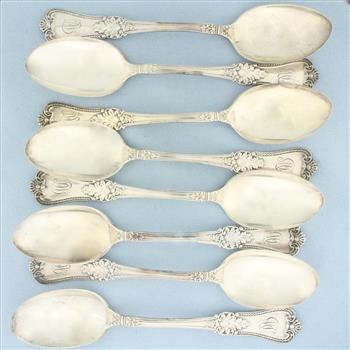 Antique Gorham Sterling Silver Spoons Set of 8