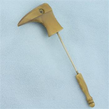 Art Deco Carved Celluloid Bird Stick Pin