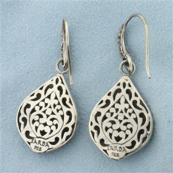 Artisan Filigree Dangle Earrings in Sterling Silver
