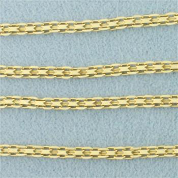 Bismarck Link Chain Necklace in 14k Yellow Gold