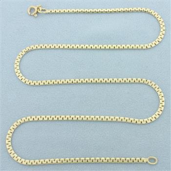 Boston C Link Chain Necklace in 14k Yellow Gold