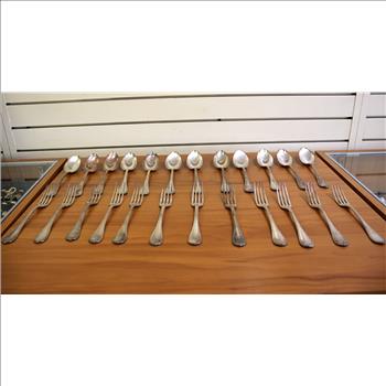 Christofle Rubans Silverplate Flatware Set