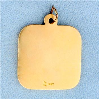 Cincinnati the Queen City Pendant in 14K Yellow Gold