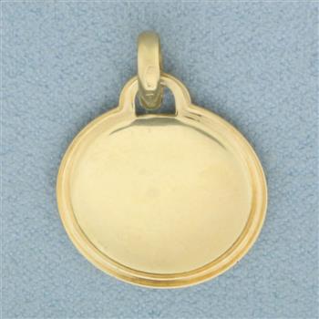 Compass Rose Pendant in 14k Yellow Gold