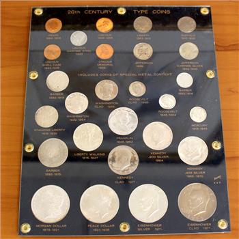 Completed 20th Century Type Coin Set 27 Coins