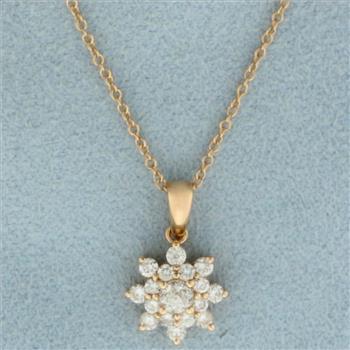 Crown of Light Crown Sun Necklace in 14k Rose Gold