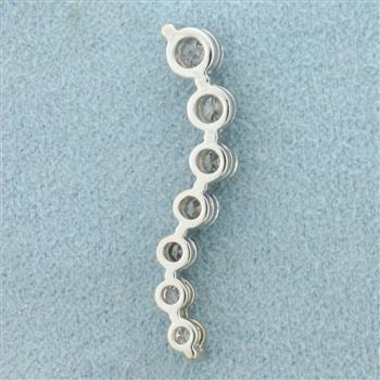 Diamond Journey Pendant in 14k White Gold