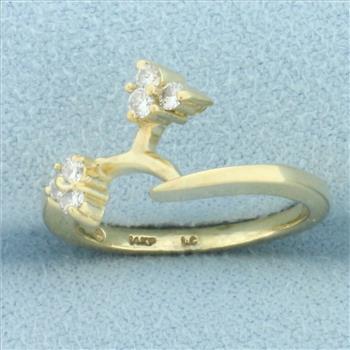 Diamond Ring Enhancer Jacket in 14k Yellow Gold