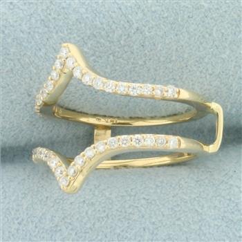 Diamond Ring Jacket in 14k Yellow Gold