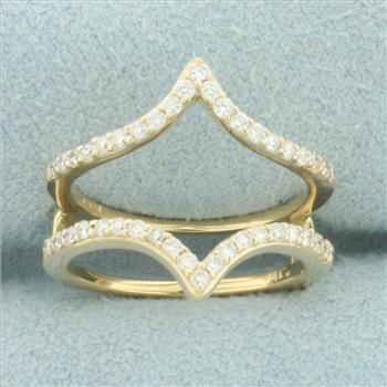 Diamond Ring Jacket in 14k Yellow Gold