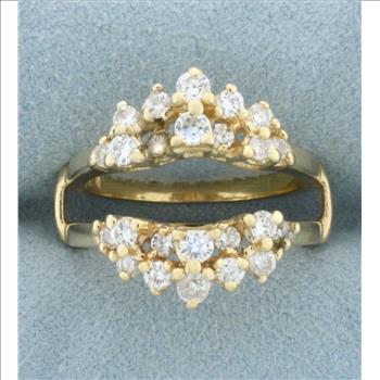 Diamond Ring Jacket in 14k Yellow Gold