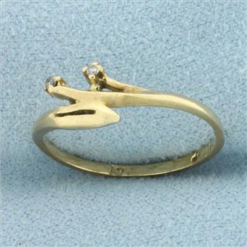 Diamond Spray Ring in 10k Yellow Gold